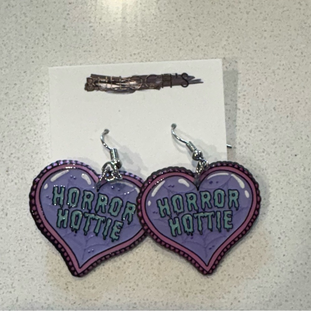 NWT Horror Hottie Acrylic Earrings